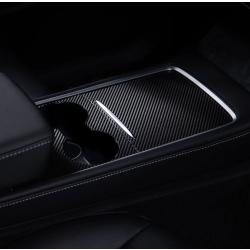 สติกเกอร์กันรอยคอนโซลกลาง TESLA MODEL Y, MODEL 3 ลายคาร์บอน