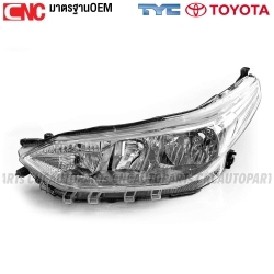 TYC ไฟหน้า TOYOTA YARIS ปี 2018-2019 ไฟแบบธรรมดา ข้างซ้าย L