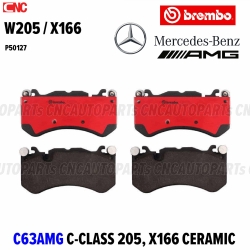 BREMBO ผ้าเบรคหน้า MERCEDES BENZ C63 AMG W205, X166 เกรด CERAMIC รหัสสินค้า P50127