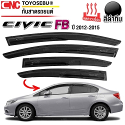 กันสาดประตู Honda CIVIC FB 2012 2013 2014 2015 สีดำ สวย อย่างดี
