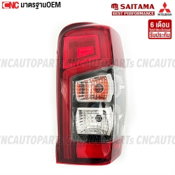 ไฟท้าย MITSUBISHI TRITON LED ปี 2019-2021 รุ่น TOP พร้อม หลอดไฟ+สายไฟ งานสวย มาตรฐานOEM - ข้างขวา