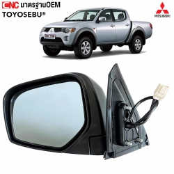 กระจกมองข้างไฟฟ้า 3 สาย MITSUBISHI TRITON ปี 2005-2012 สีดำ
