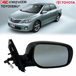กระจกมองข้างไฟฟ้า 3 สาย TOYOTA ALTIS ปี 2008-2013 สีดำ ไม่มีไฟเลี้ยว