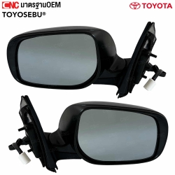 กระจกมองข้างไฟฟ้า 3 สาย TOYOTA ALTIS ปี 2008-2013 สีดำ ไม่มีไฟเลี้ยว
