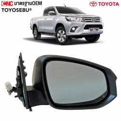 กระจกมองข้างไฟฟ้า TOYOTA REVO 2015 สีดำ 3 สาย ซ้ายขวา
