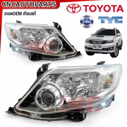 TYC ไฟหน้า TOYOTA FORTUNER CHAMP ปี 2012-2015 โปรเจคเตอร์ มุมดำ - คู่ซ้ายขวา
