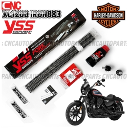 YSS ชุดอัพเกรดโช้คหน้า (FORK UPGRADE KIT) XL-1200 FORTY EIGHT L5 รุ่นปี 2010-2017 XL 883N IRON รุ่นปี 2009-2016 (Y-FCM34-KIT-05-001)