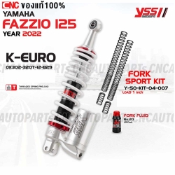 (1-year-warranty)-YSS-rear-shock-YAMAHA-FAZZIO-125-K-EURO-inverted-shock-white-spring-
