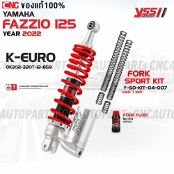 (1-year-warranty)-YSS-rear-shock-YAMAHA-FAZZIO-125-K-EURO-inverted-shock-red-spring-
